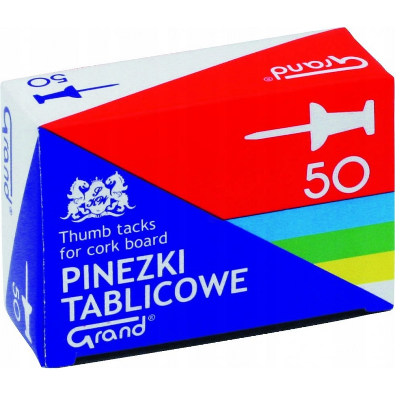 PINEZKI TABLICOWE KOL. MIX 50SZT