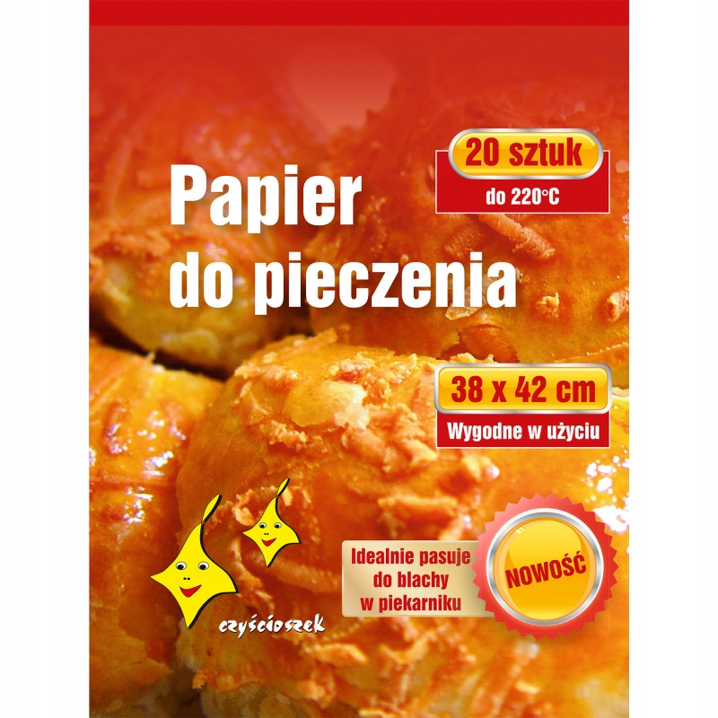 PAPIER DO PIECZENIA W ARKUSZACH 20SZT CZYŚCIOSZEK