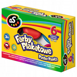 FARBY PLAKAT. 6KOL.20ML ASTRA