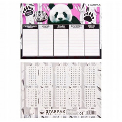 PLAN LEKCJI +TABL. MNOŻENIA A5 PANDA