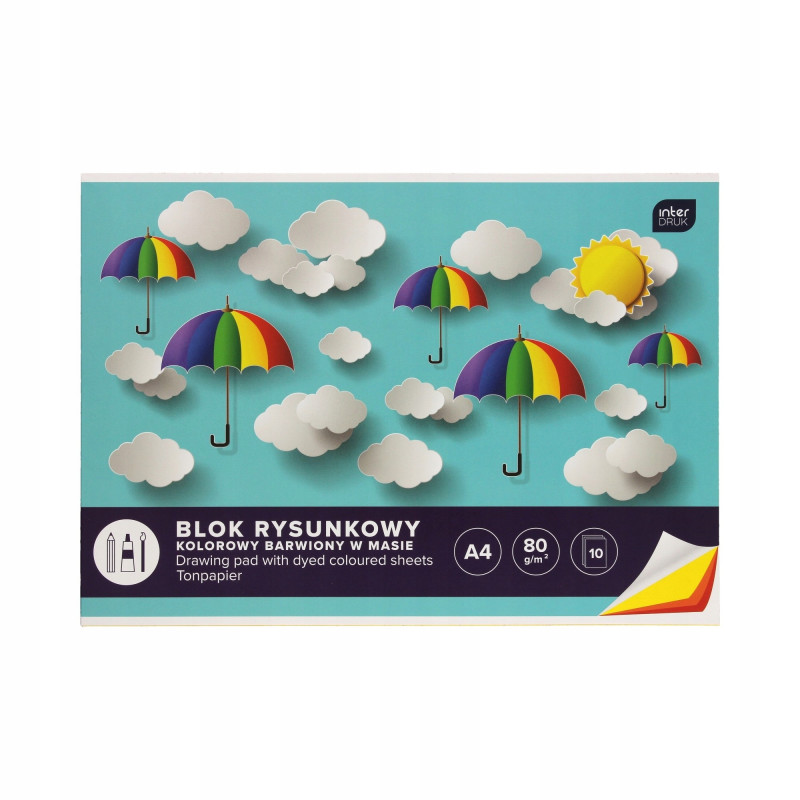 BLOK RYSUNKOWY A4 /10K KOL 80G INT