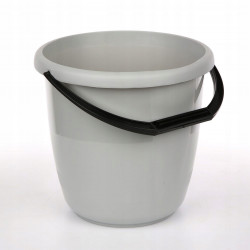 WIADRO PLASTIK 10L DELTA SZARE