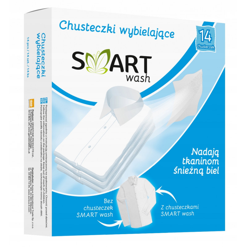 CHUSTECZKI DO PRANIA BIAŁEGO SMART 14SZT