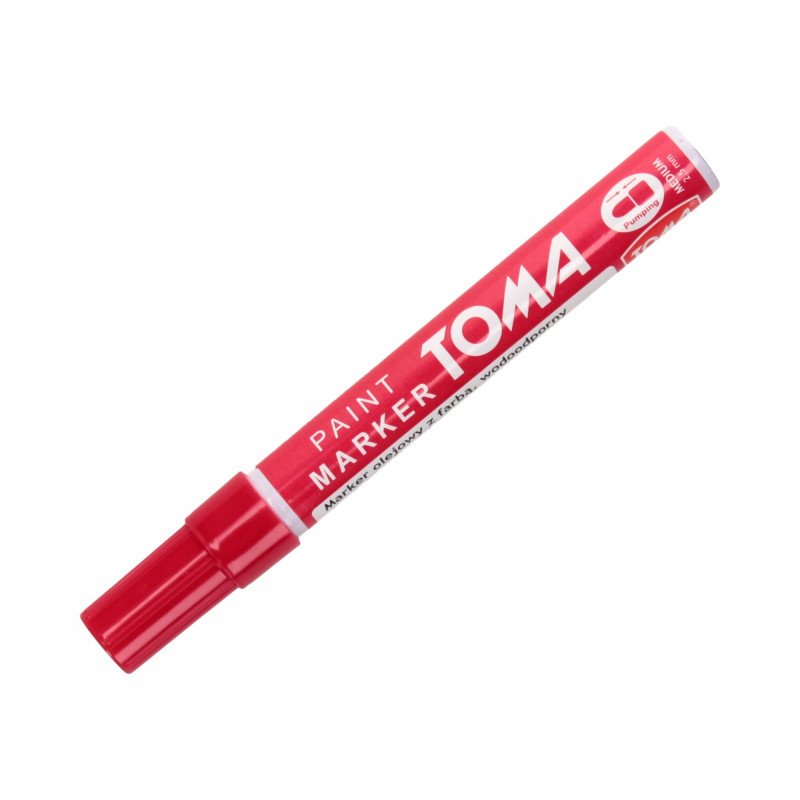 MARKER OLEJNY OKR. CZERWONY
