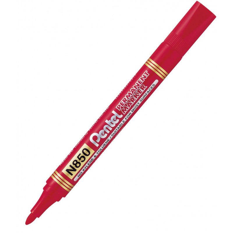 MARKER PERM. OKR.PENTEL CZERWONY