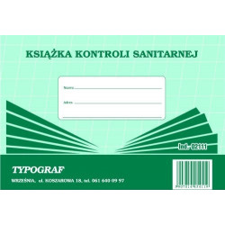 DRUK KSIĄŻKA KONTROLI...