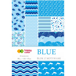 BLOK Z MOTYWAMI BLUE A4/15K...