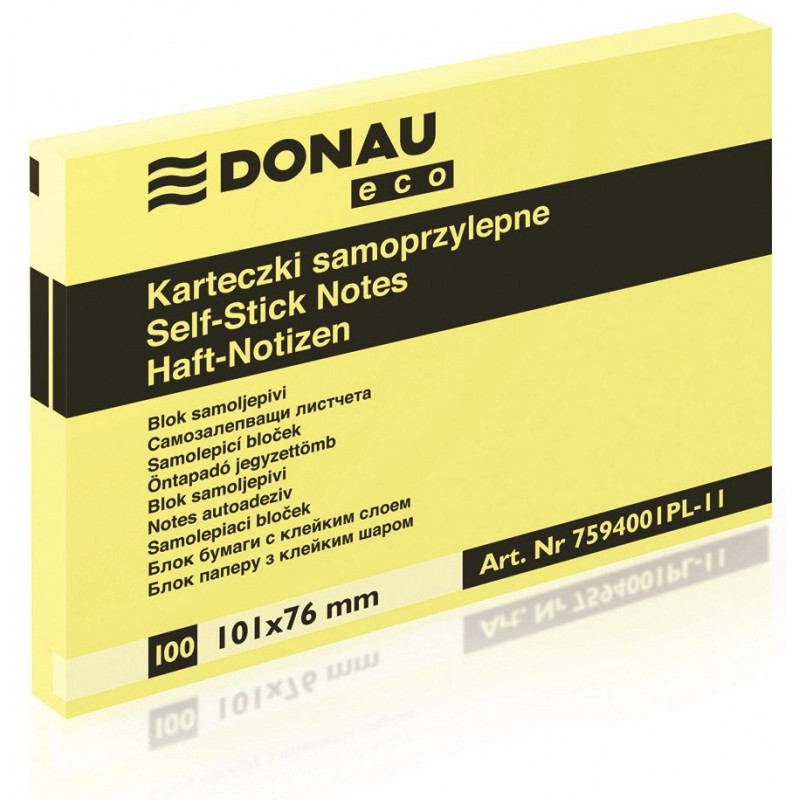 BLOCZEK SAMOPRZYLEPNY 76X101 DONAU ECO
