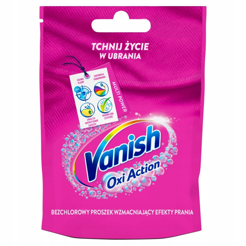 ODPLAMIACZ VANISH PROSZEK 30G OXI ACTION RÓŻOWY