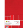 FILC DEKORACYJNY 20X30 CMM 1,5MM 10SZT CZERWONY HAPPY COLOR