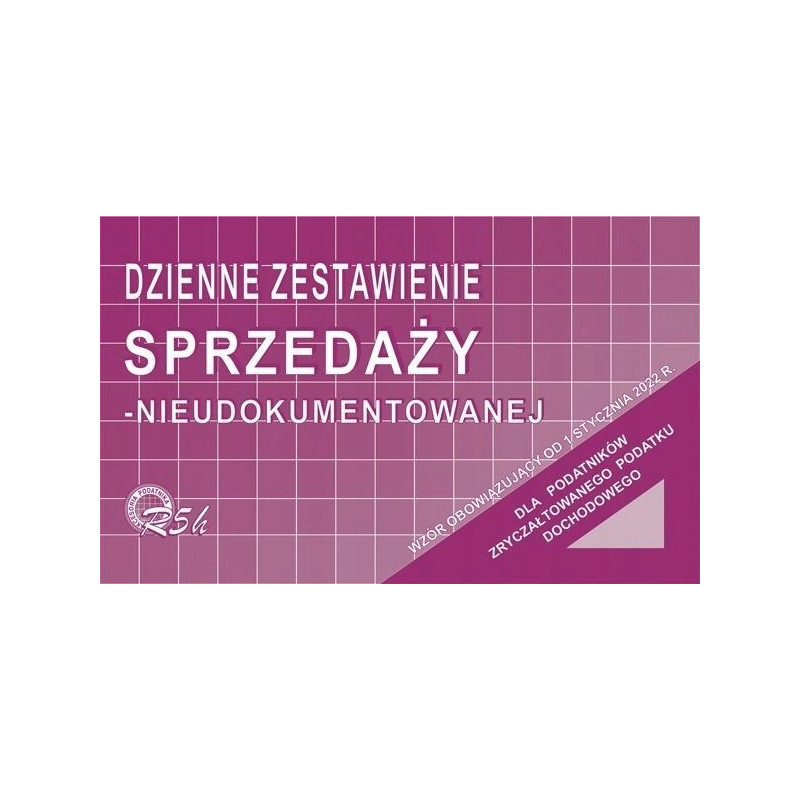 DRUK DZIENNE ZEST. SPRZED. NIEUDOK.