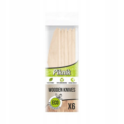 NÓŻ DREWNO ECO 6SZT