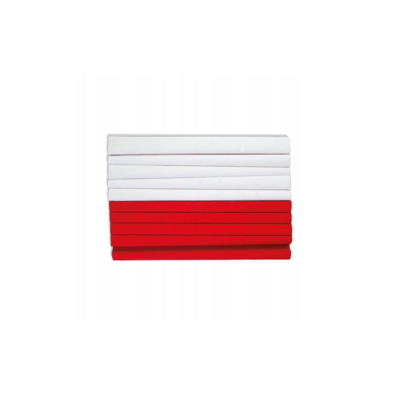 BIBUŁA MARSZCZONA 25X200 BIAŁO CZERWONA  10SZT