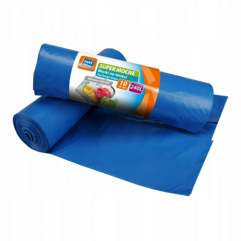 WORKI NA ŚMIECI 240L 10SZT RAVI