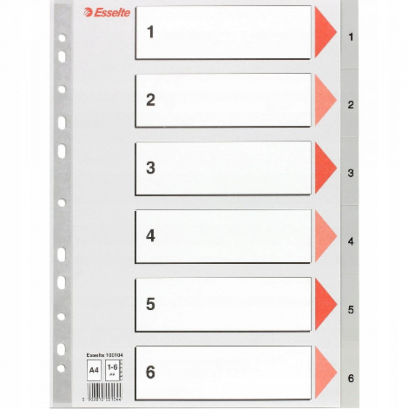 PRZEKŁADKA  A4 PP ESS 1-6 NUM
