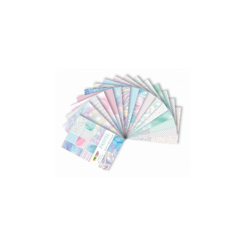BLOK Z MOTYWAMI PASTEL A4/15K 80G HAPPY