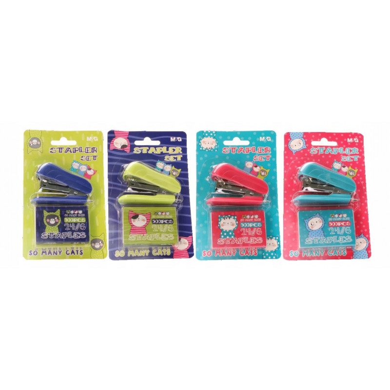 ZSZYWACZ 12K MINI + ZSZYWKI 24/6 MIX KOL