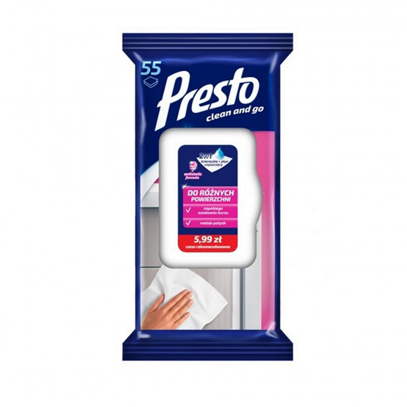 CHUSTECZKI PRESTO DO RÓZNYCH POW. 55SZT.