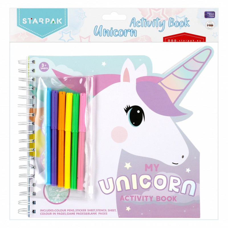 ZESTAW KREAT. DO KOLOR. + PISAK UNICORN