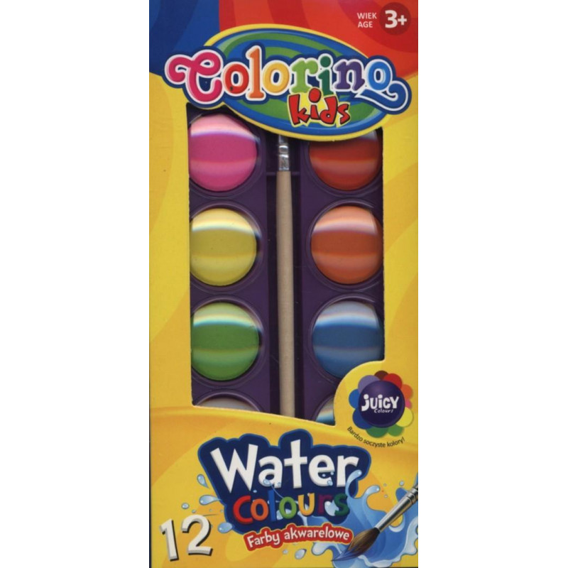 FARBY AKWARELOWE 12 KOL COLORINO 12