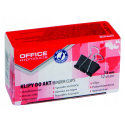 KLIP BIUROWY METAL 15MM 12