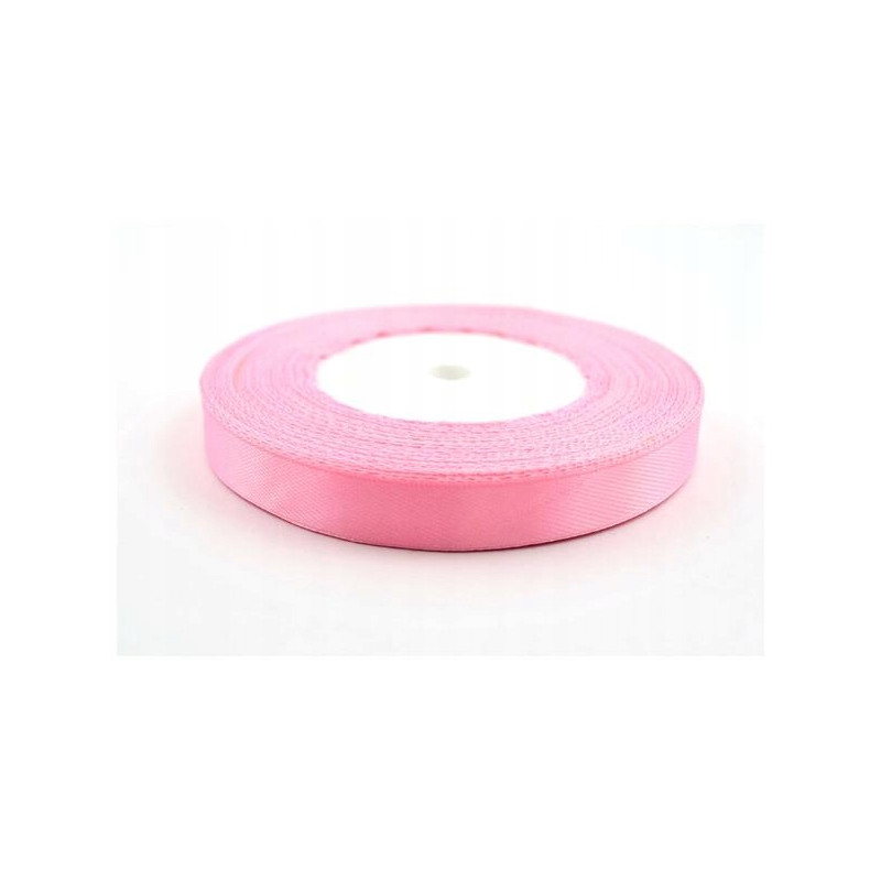 WSTĄŻKA SATYNOWA 12MMX32MM RÓZOWA