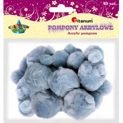POMPONY SZARE MIX
