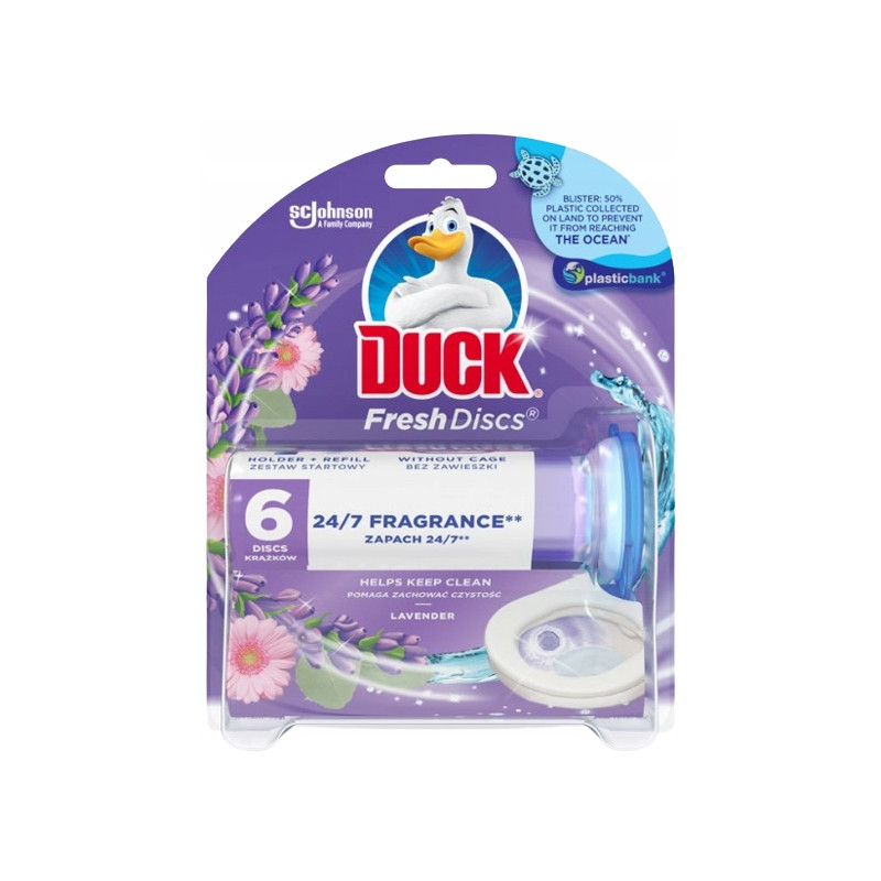 WC KRAZEK ZEL DUCK URZADZENIE 6SZT LAVENDA