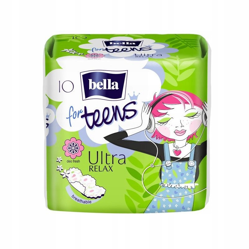 PODPASKI BELLA FOR TEENS RELAX 10SZT
