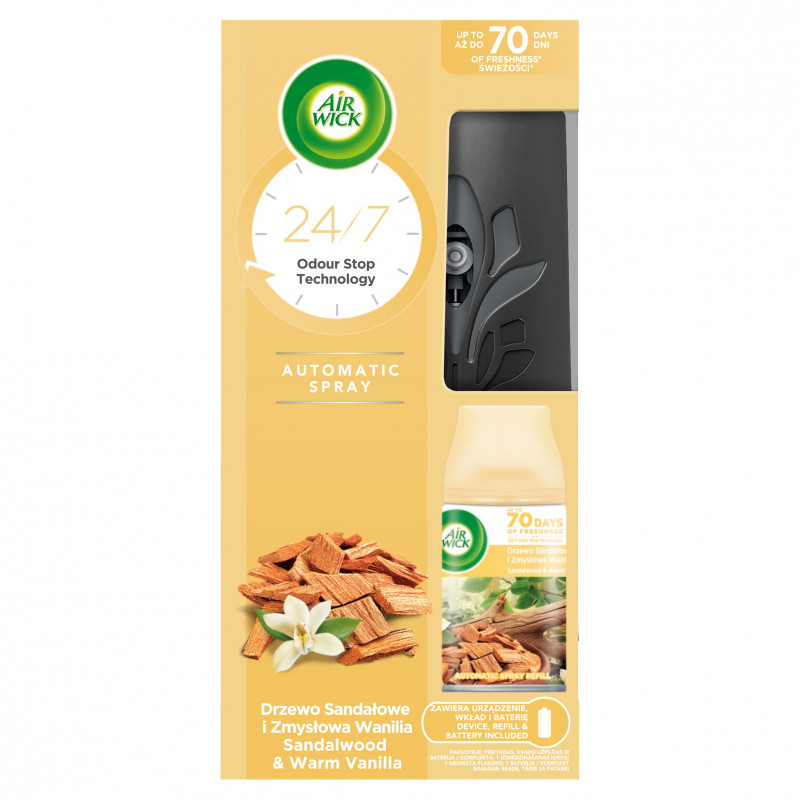 UDZADZENIE AIR WICK DRZEWO SAND/WANILIA