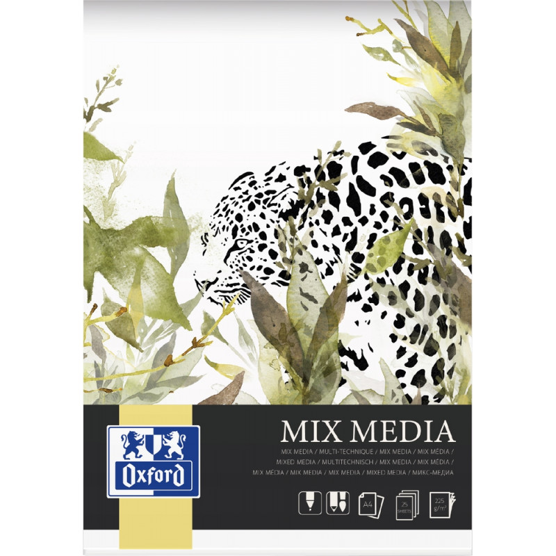 BLOK MIX MEDIA A4/25K 225G OXFORD
