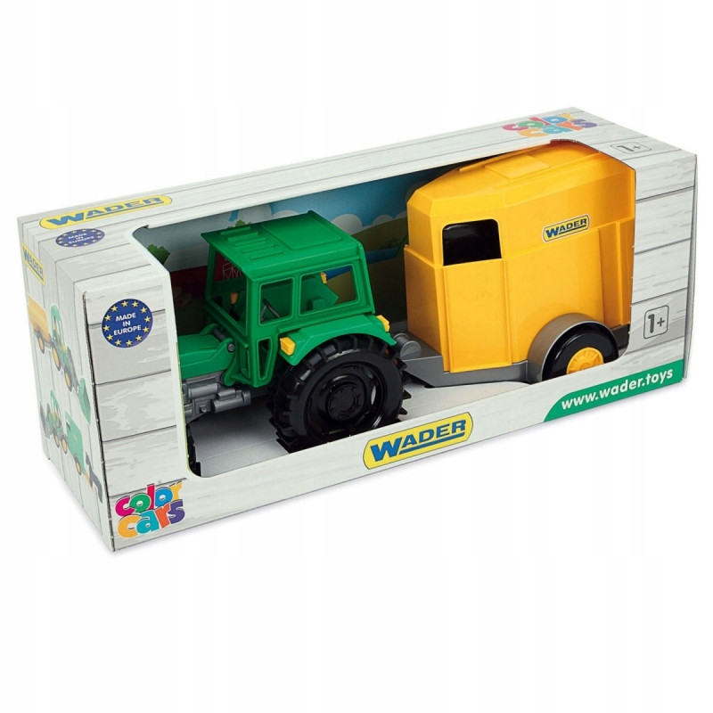 TRAKTOR WADER FARMER Z PRZYCZEPA