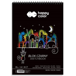 BLOK CZARNY NA SPIRALI KOTY...