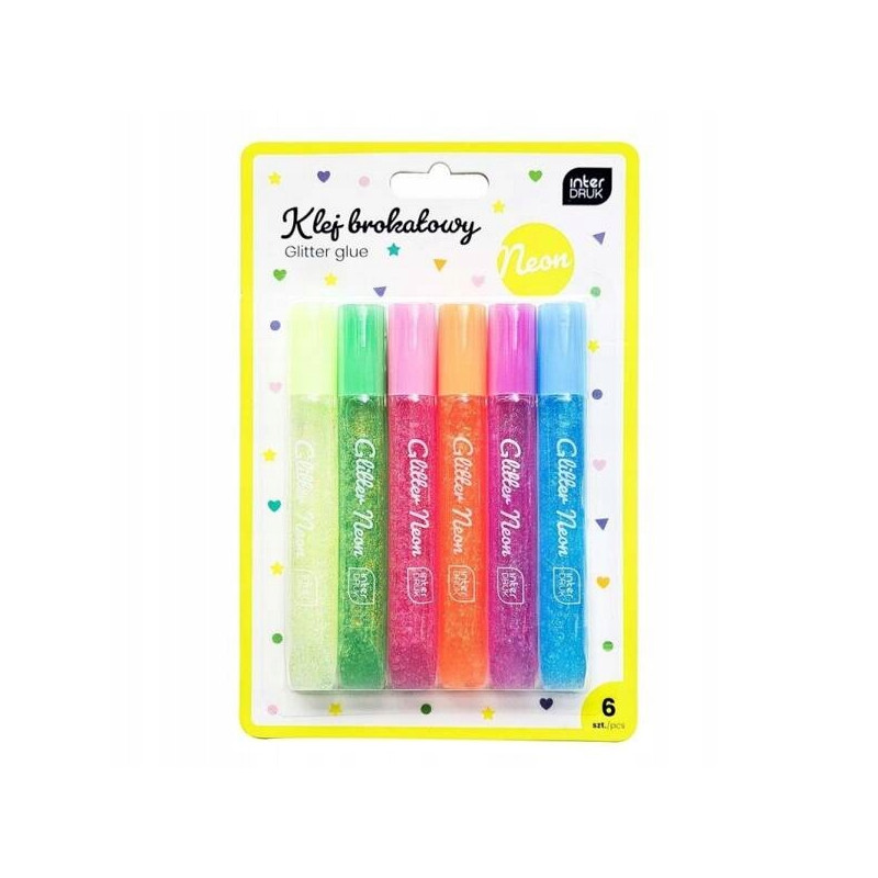 KLEJ BROKAT DO DEK 6X10,5ML NEON