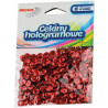 CEKINY HOLOGRAM 6MM CZERWONY