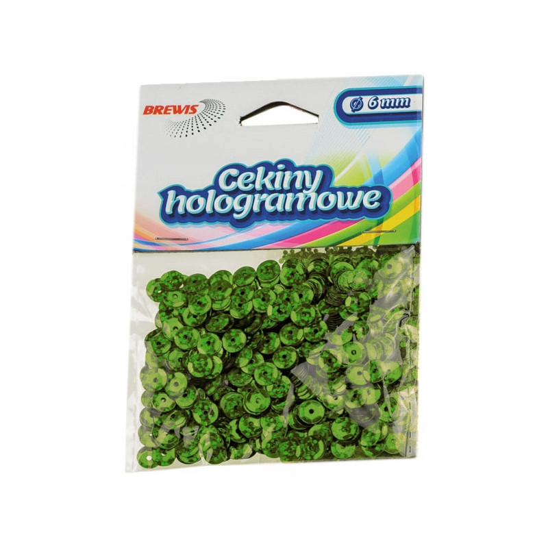 CEKINY HOLOGRAM ZIELONY 20