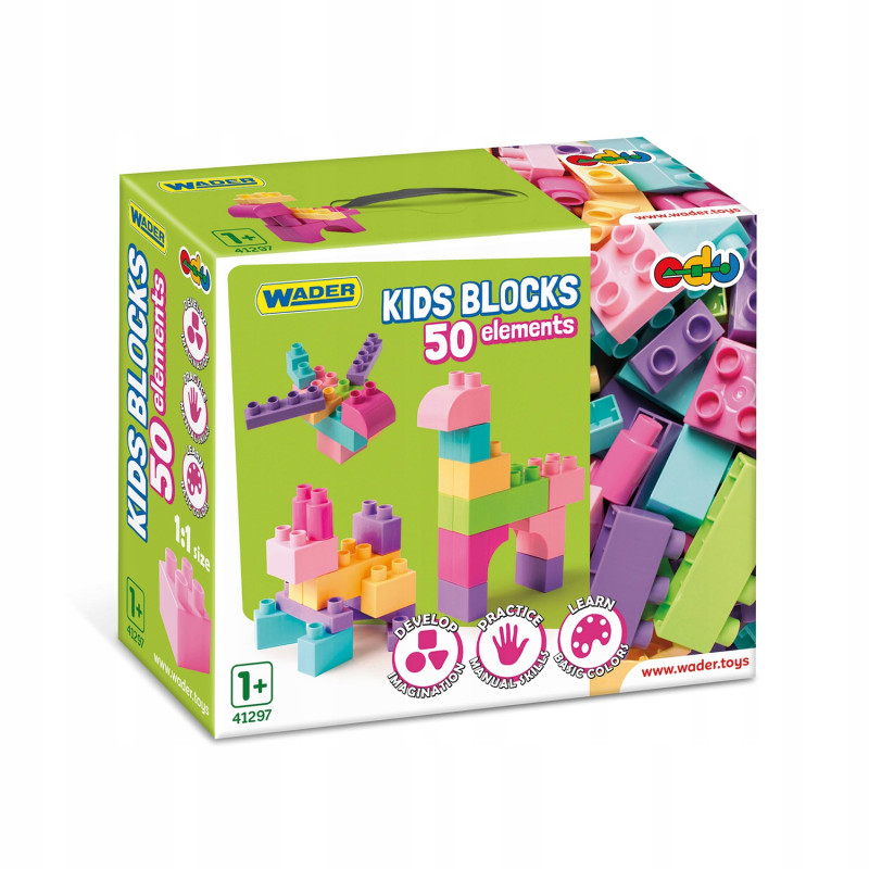 KLOCKI 50EL ROZOWO FIOLET WADER