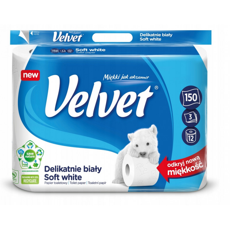 PAPIER TOALETOWY VELVET 12SZT