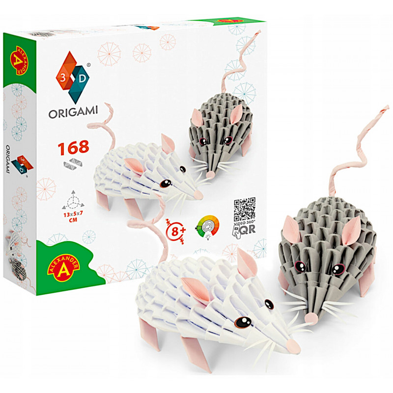 ZESTAW KREAT. MYSZKI ORIGAMI 3D