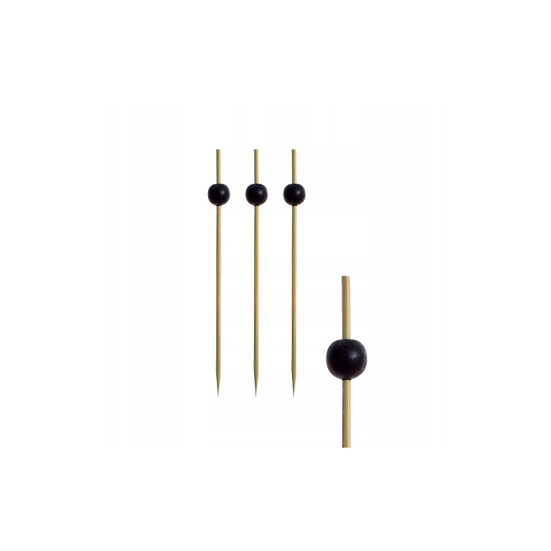 PATYCZKI NA PRZEKASKI 12,5CM 250SZT BLACK