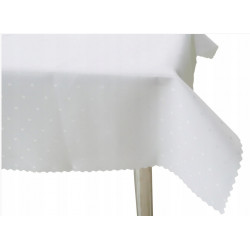 OBRUS BIALY 110X160