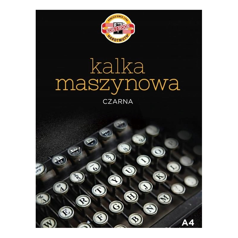 KALKA MASZYNOWA A4 25 ARKUSZY CZARNA