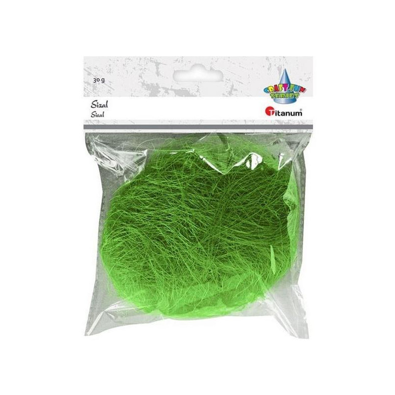 SIZAL ZIELONY WLOKNO 30G TITANUM