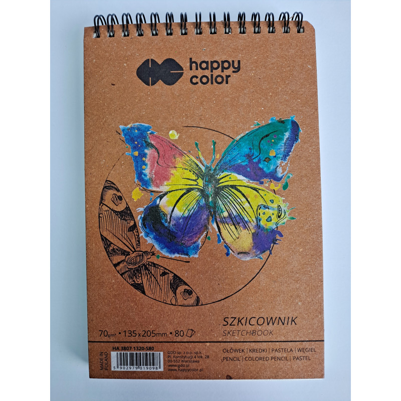 SZKICOWNIK NA SPIRALI 135X205 80ARK 70GSM