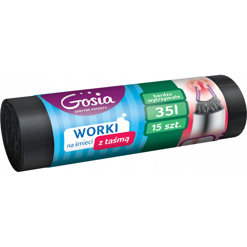 WORKI NA SMIECI Z TASMA 35L GOSIA