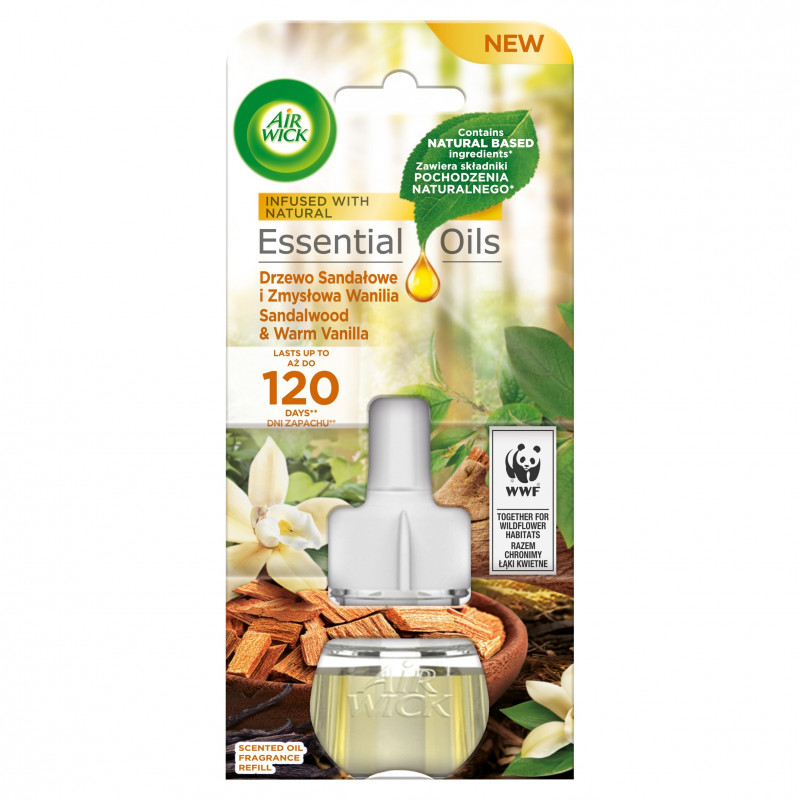 ZAPAS AIR WICK 19ML SANDAL WANILIA