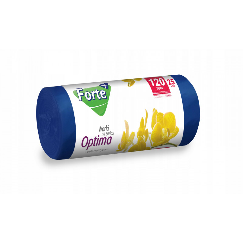 WORKI NA ŚMIECI FORTE LD 120L 25SZT NIEBIESKIE