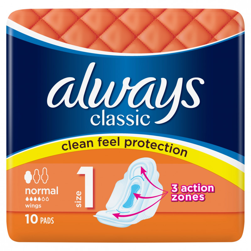 PODPASKI ALWAYS CLASSIC 10 NORMAL
