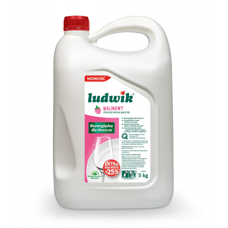 PŁYN DO NACZYŃ LUDWIK MALINA 5L