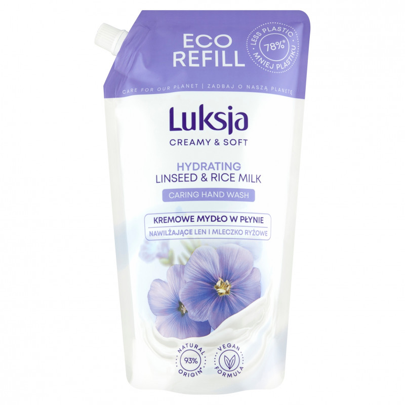 MYDŁO W PŁYNIE LUKSJA ZAPAS 900ML RICE MILK